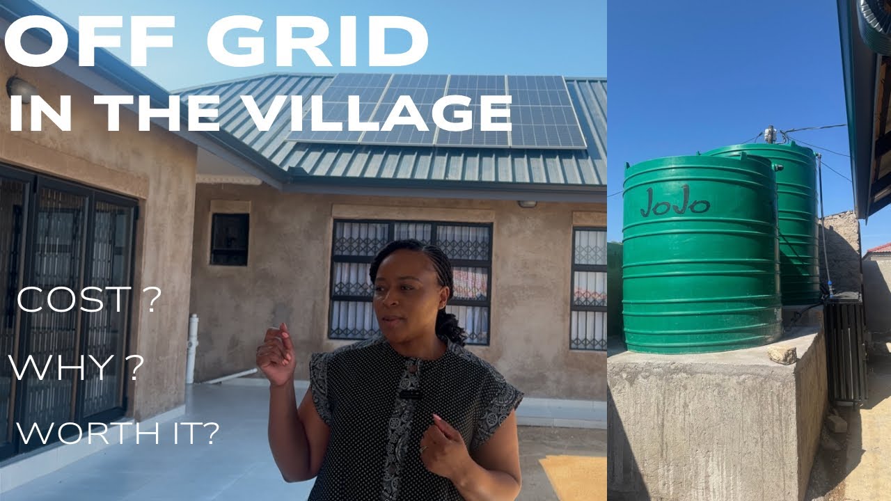 SOLAR POWER, BOREHOLE (worth the investment?) || Village dream home - Low-cost living #limpopo