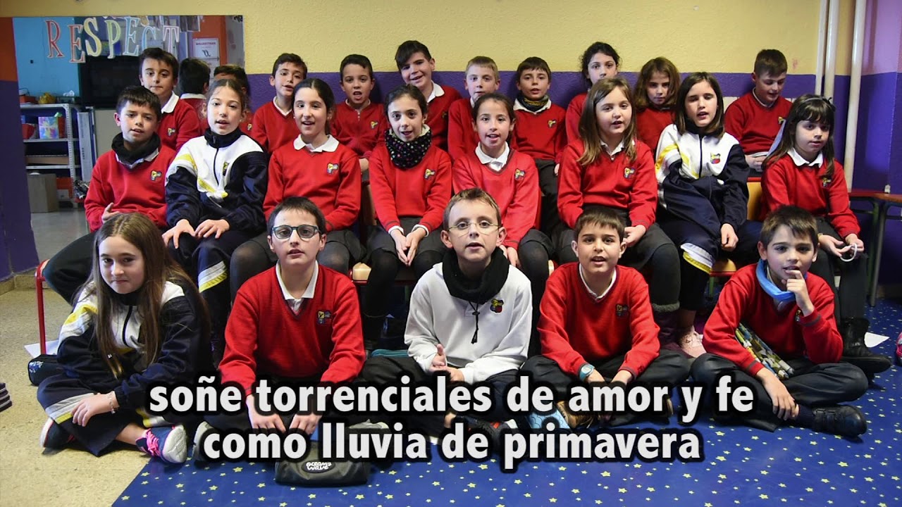 Mensajes del agua Día de la Paz Colegio Luis Amigó