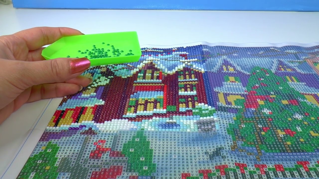 Kerst diamond painting met glow in the dark bij Action