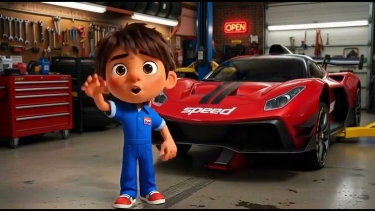 miguel a verificar o super carro