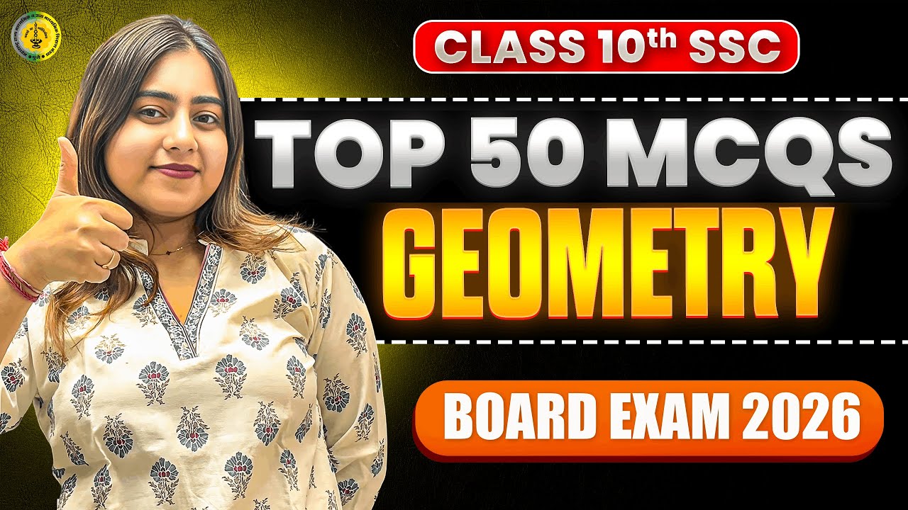 Geometry | 1 Mark Waale IMP Questions🚀 | Class 10 Maharashtra Board Exam 2026😍