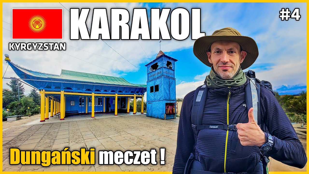 Karakol w Kirgistanie 🇰🇬 | Drewniana cerkiew, dungański meczet i gorące źródła Ak-Suu! 🏛️♨️