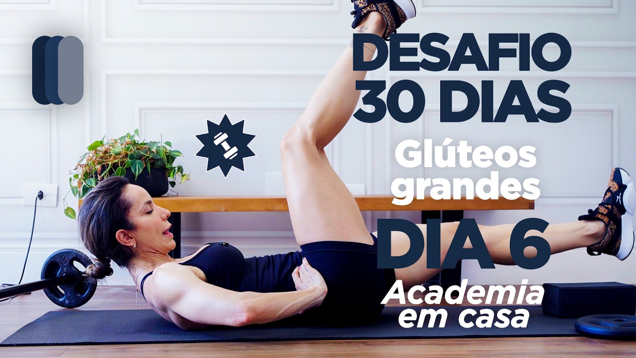 Bumbum durinho e empinado - Academia em casa aula 6- treino pra acabar flacidez glúteos- Carol Borba