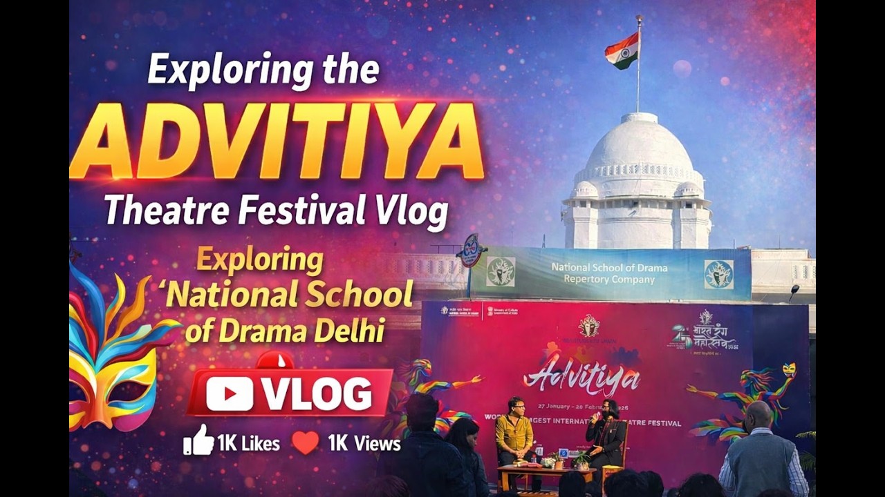 Vlog Exploring NSD Delhi | Theatre Festival, Allahabad Express & Bal Sangam | Delhi
