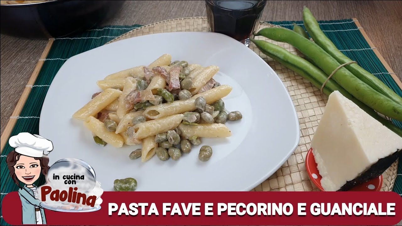 PASTA FAVE, PECORINO E GUANCIALE CROCCANTE - In cucina con Paolina