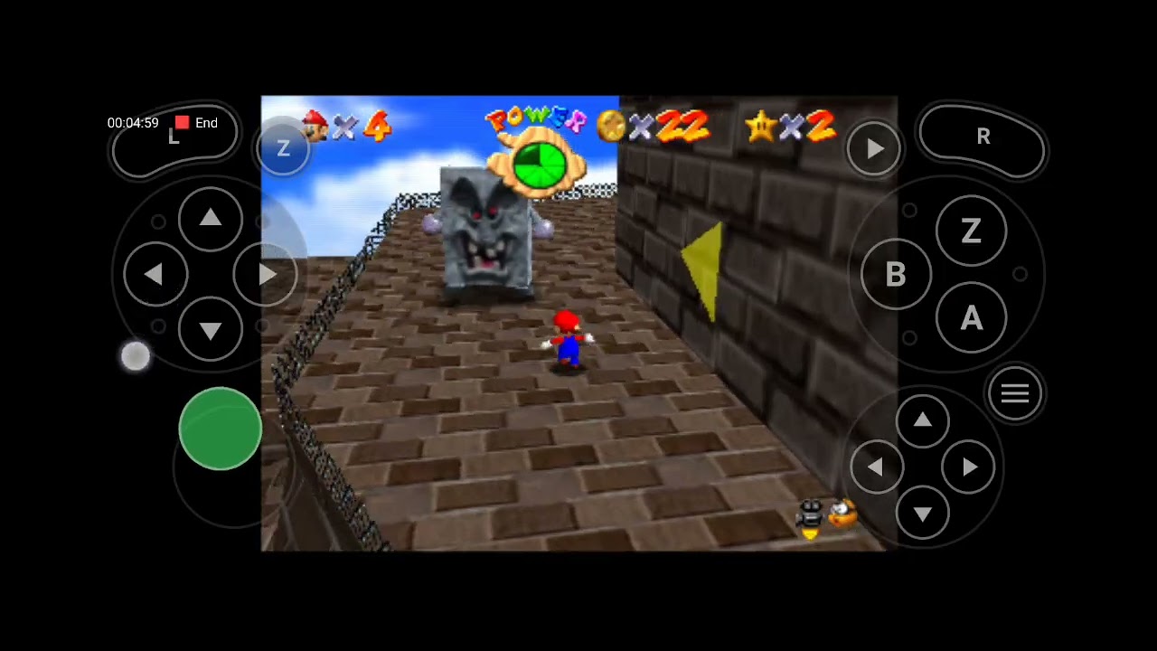Jugando Mario 64 versión japonesa parte:1