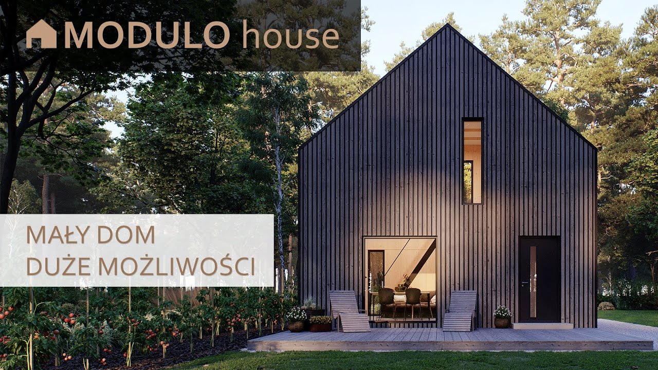 Modulo House - mały, energooszczędny dom prefabrykowany | 35m2 | 46m2 | 93m2