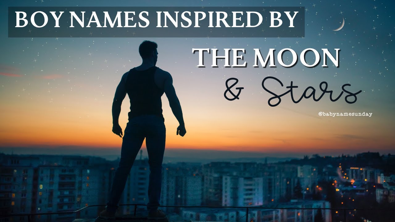 BABY NAMES FOR BOYS INSPIRED BY THE MOON AND STARS 🌟 | Unique & Rare BOY Names! #babynames #shorts