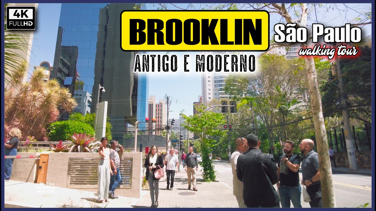 [4K] O bairro Brooklin em São Paulo é antigo ou moderno? #saopaulosp  #saopauloape #saopaulocity