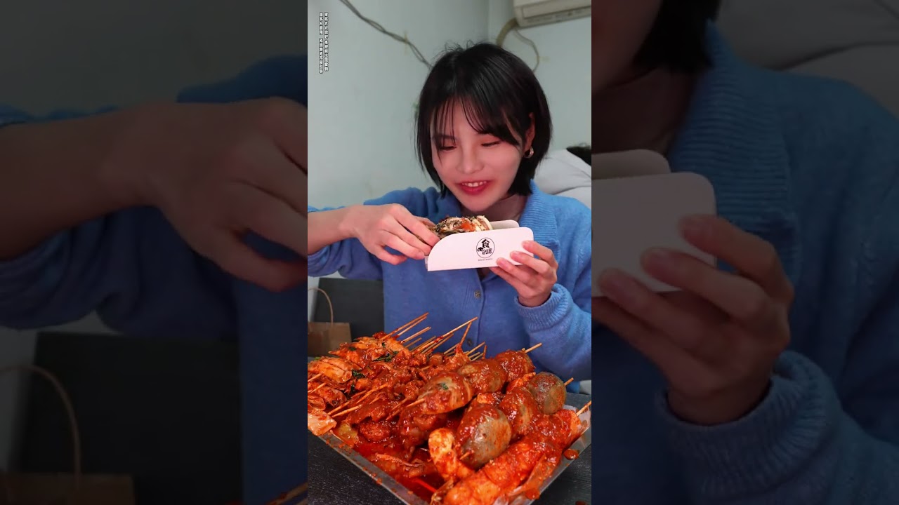 Shenyang fried skewers are so exciting It s so blissful to have it with spicy hot pot#What