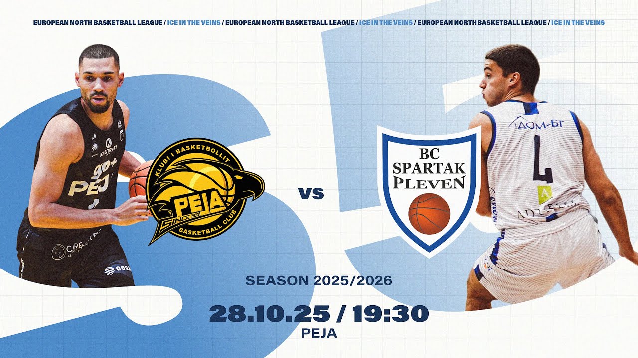 KB Go+ Peja v BC Spartak Pleven | Oct 28, 2025, 7:30 PM | ENBLeague 2025/26