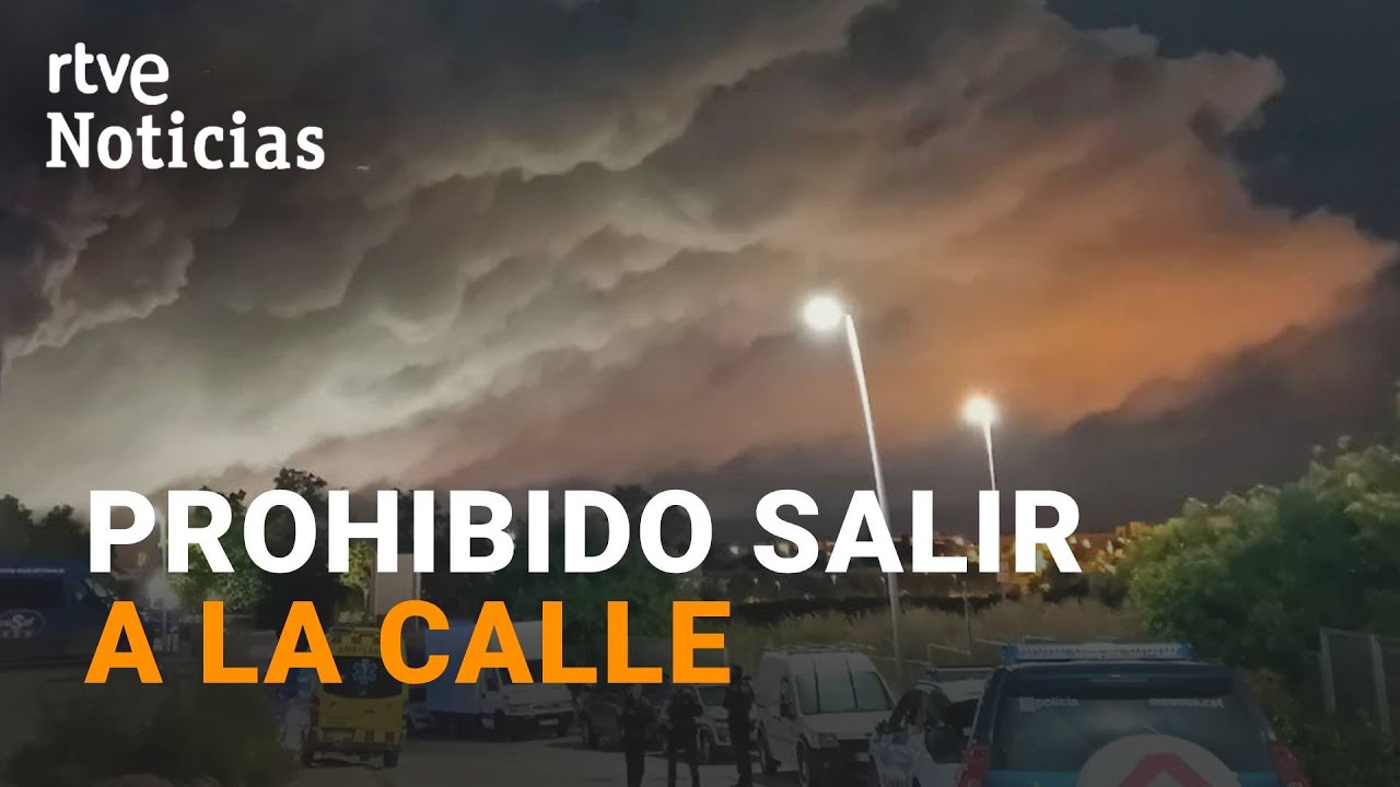 Una NUBE TÓXICA OBLIGA a CONFINAR a MILES de VECINOS de VILANOVA i la GELTRÚ | RTVE Noticias