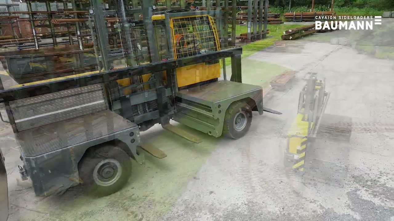 Handling pipes and tubes at Van Leeuwen with Baumann EGX electric sideloaders