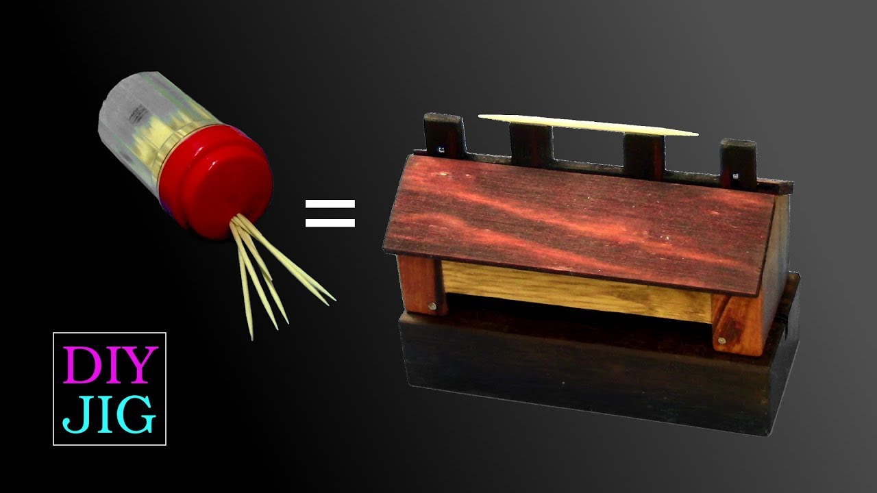 DIY Toothpick Dispenser - An unusual Christmas present that fascinates everyone