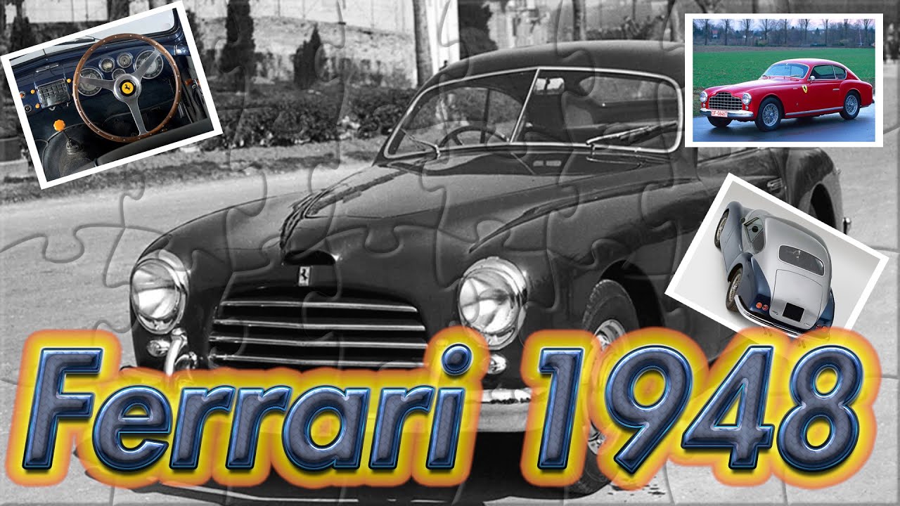 Ferrari Puzzle - Ferrari 166 Inter - Ferrari 1948 - Cars Puzzle
