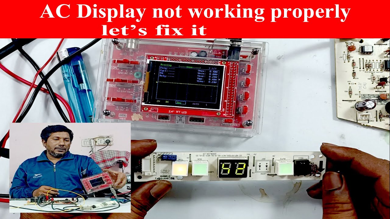 AC PCB display not working repair