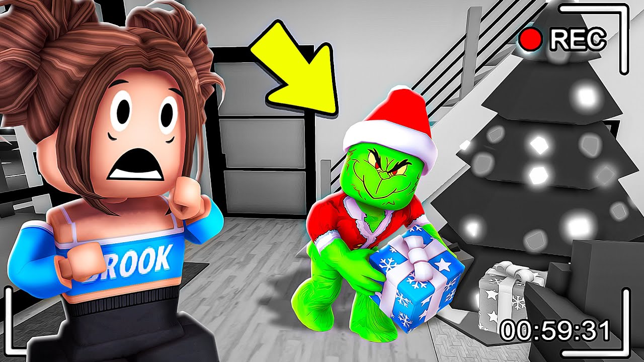 We CAUGHT THE GRINCH On Security CAMERA At 3AM..(Brookhaven)