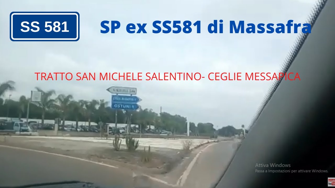 In giro per San Michele Salentino(BR) tratto SP ex SS581 di Massafra (TA)