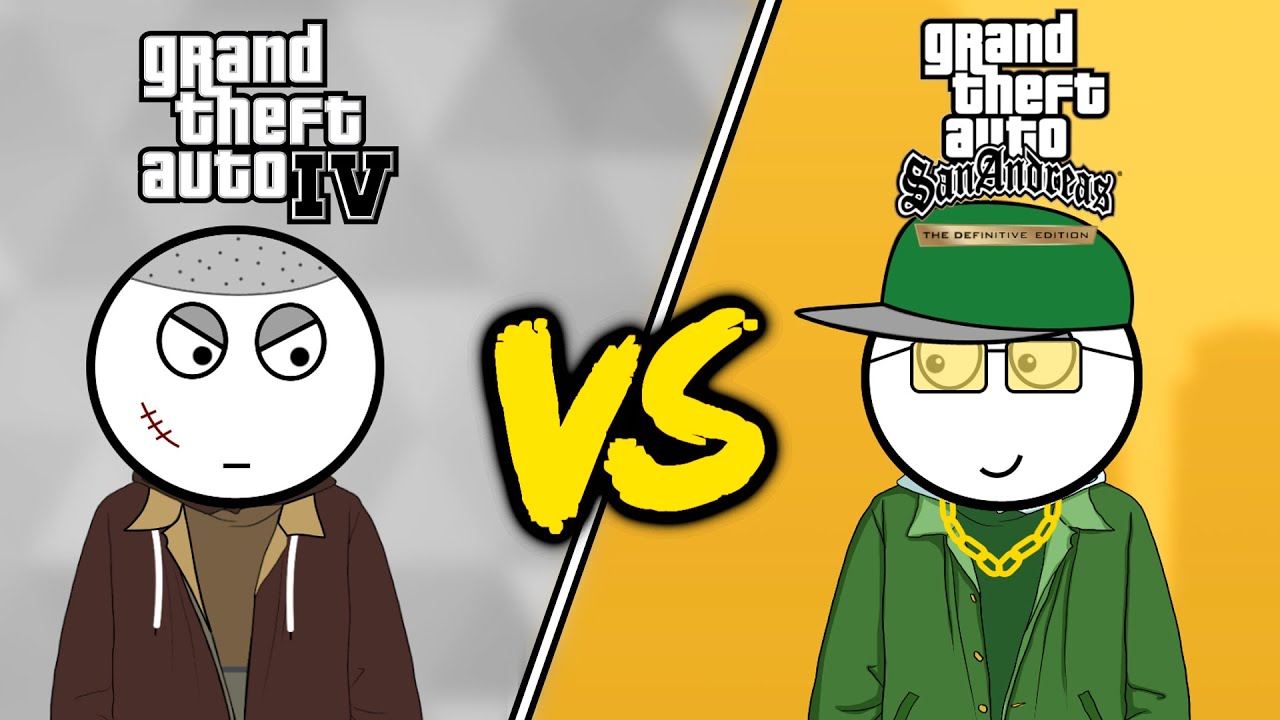 Игроки GTA 4 против игроков GTA San Andreas (Definitive Edition)