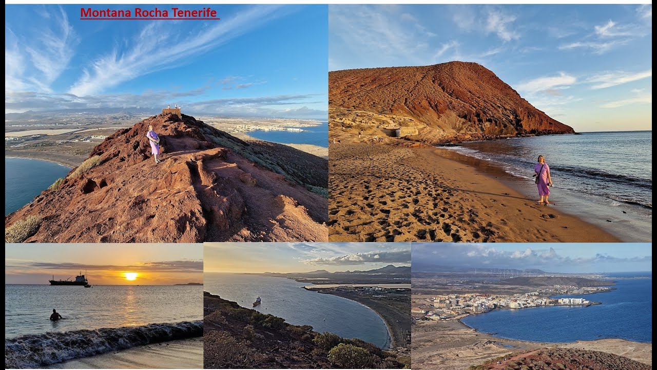 Montana Roja and Playa la Tejita, Red Mountain Lookout and  Tejita Beach on Tenerife
