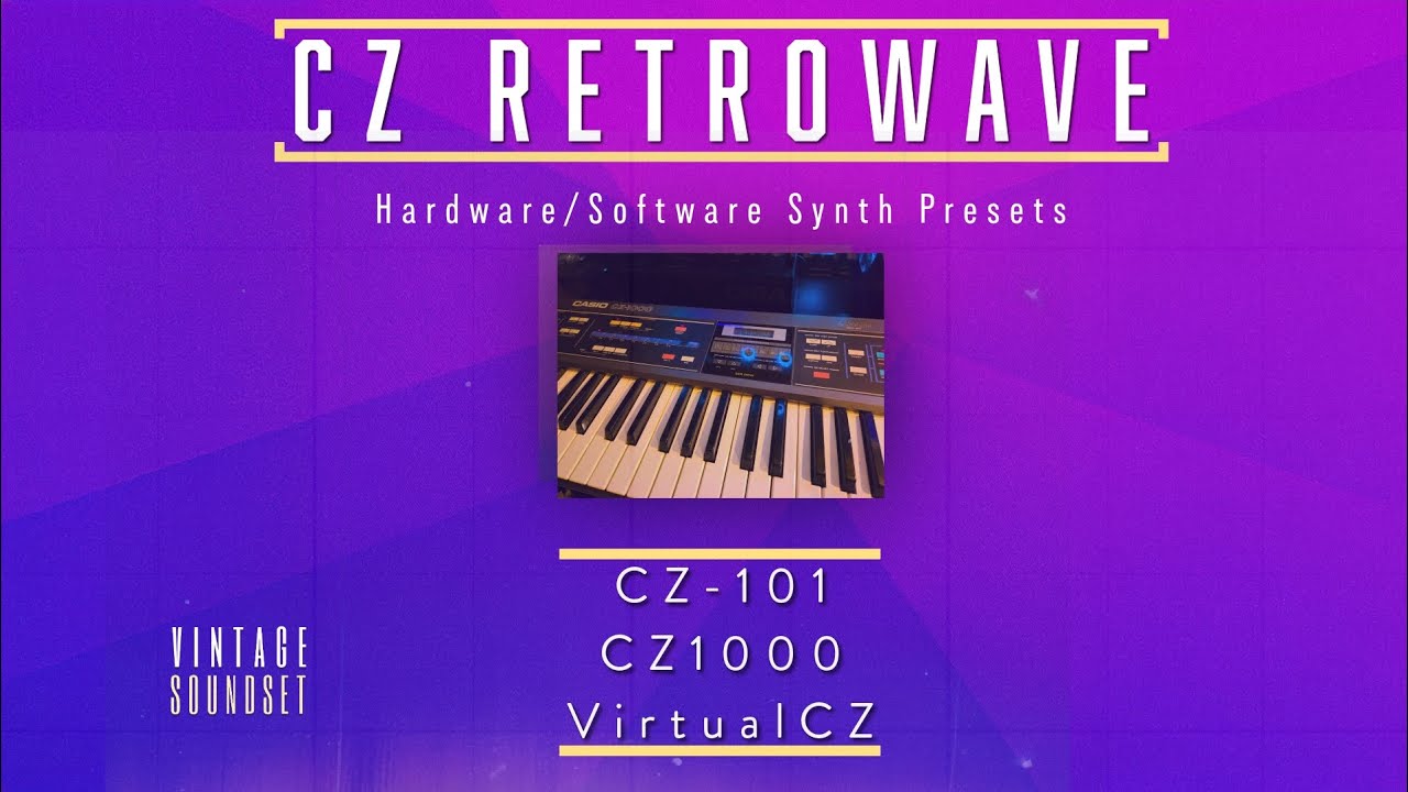 CZ101 Retrowave Preset Pack | 100+ Vintage Synth Presets for VirtualCZ & CZ-101