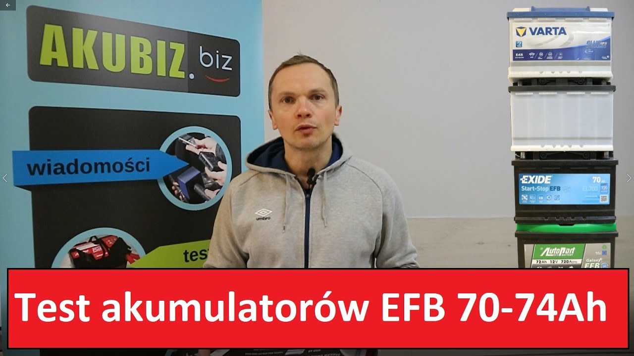 Akumulatory EFB 70Ah. TEST