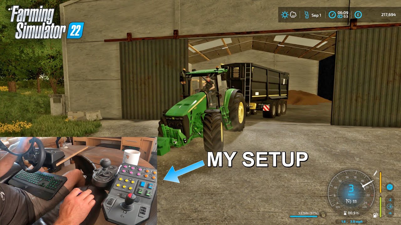 BACK FARMING AT CALMSDEN - MY FARMING SETUP - FS22