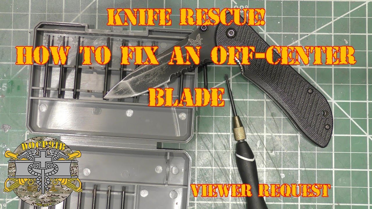 Knife Rescue! How to fix an Off-Center Blade - Viewer Request