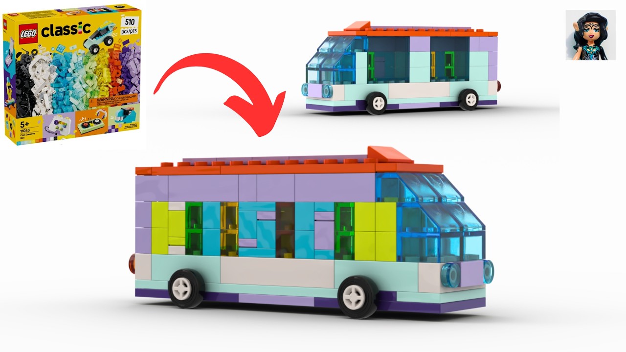 DISCO BUS Lego classic 11043 ideas How to build
