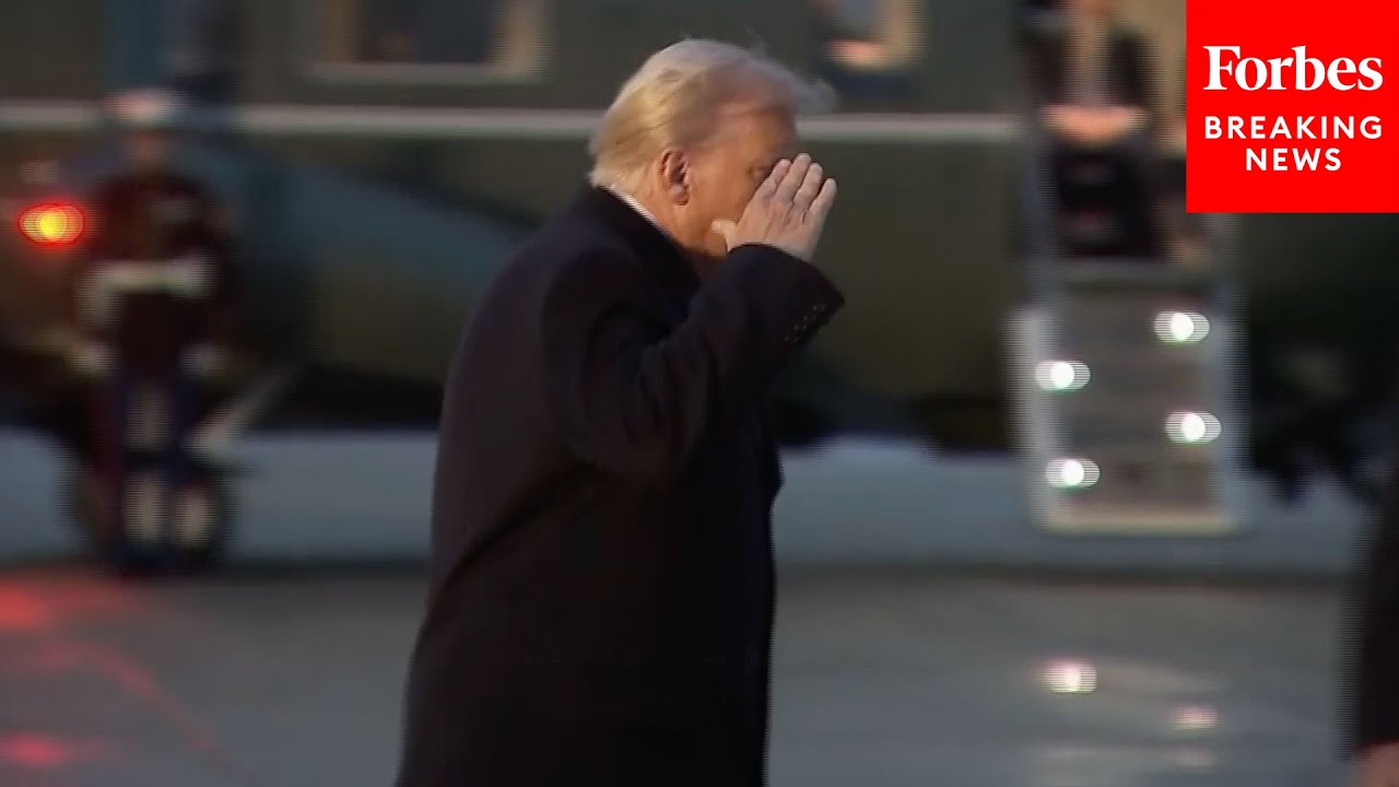 JUST IN: President Trump Departs JBA En Route To Palm Beach, Florida