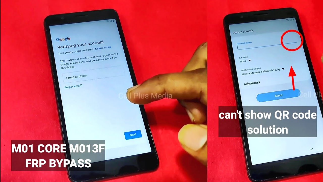 Samsung M01 Core (M013) FRP Bypass Final Update Without PC 2021 | can't show QR code solution
