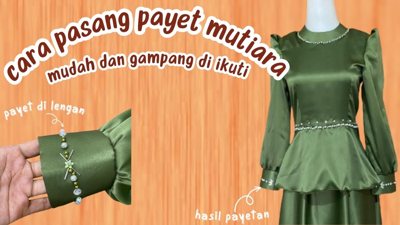 cara pasang payet untuk pemula mudah dan cepat