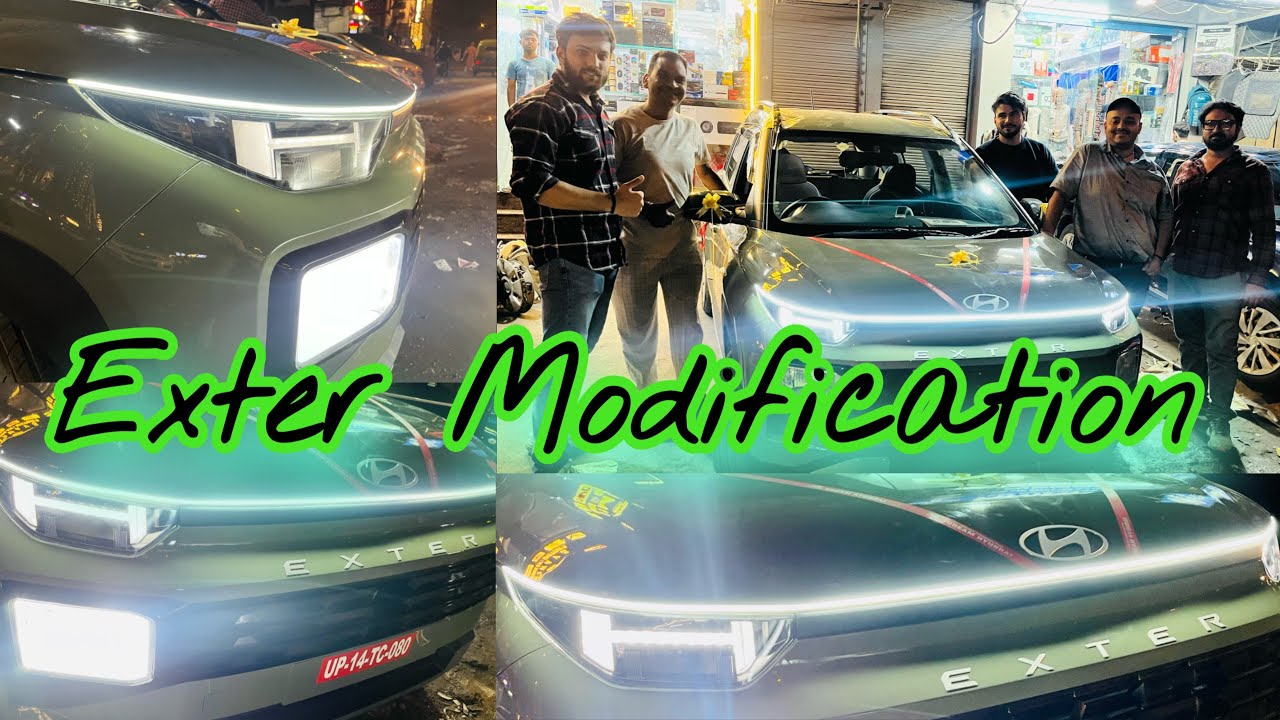 Exter Modified 2023🔥Ghaziabad से आई Hyundai Exter की ज़बरदस्त Modification with price estimate ✅