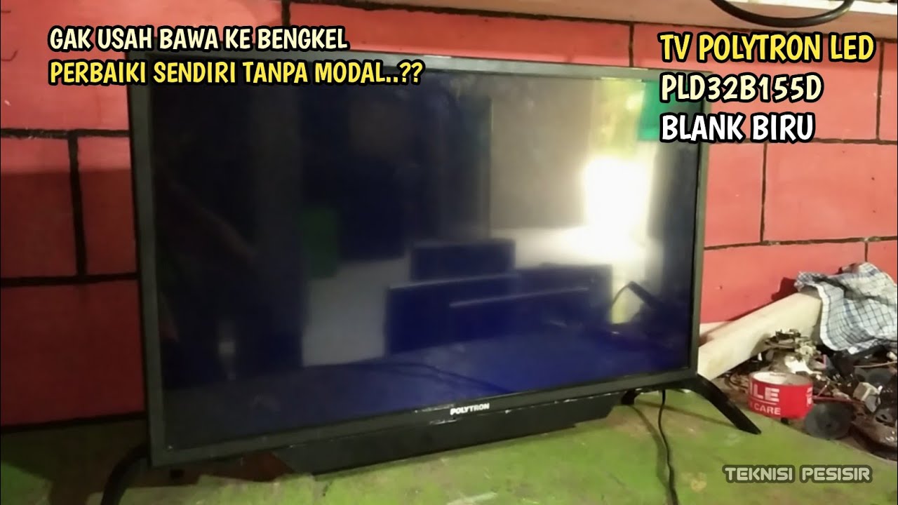 tv polytron led 32" blank biru // tanpa modal