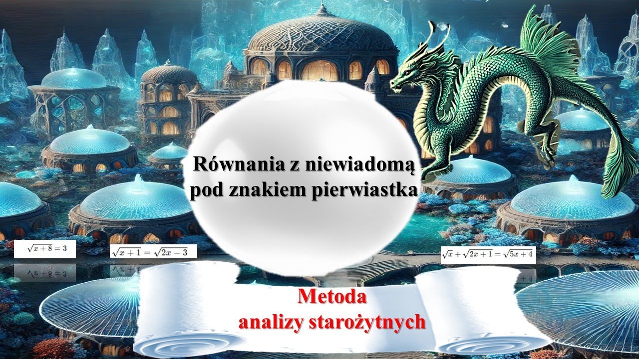 Metoda analizy starożytnych, czyli jak rozwiązać równania z niewiadomą pod znakiem pierwiastka.