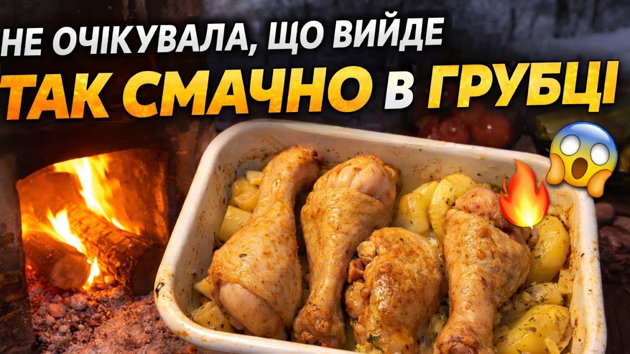 Немає світла — готую в грубці | Дві страви на дровах