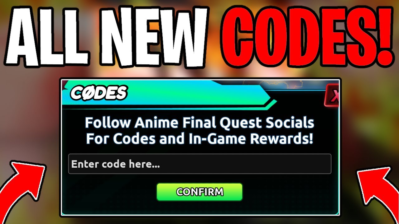 *NEW* ALL CODES IN ANIME FINAL QUEST ROBLOX 2026 ✅ WORKING CODES!