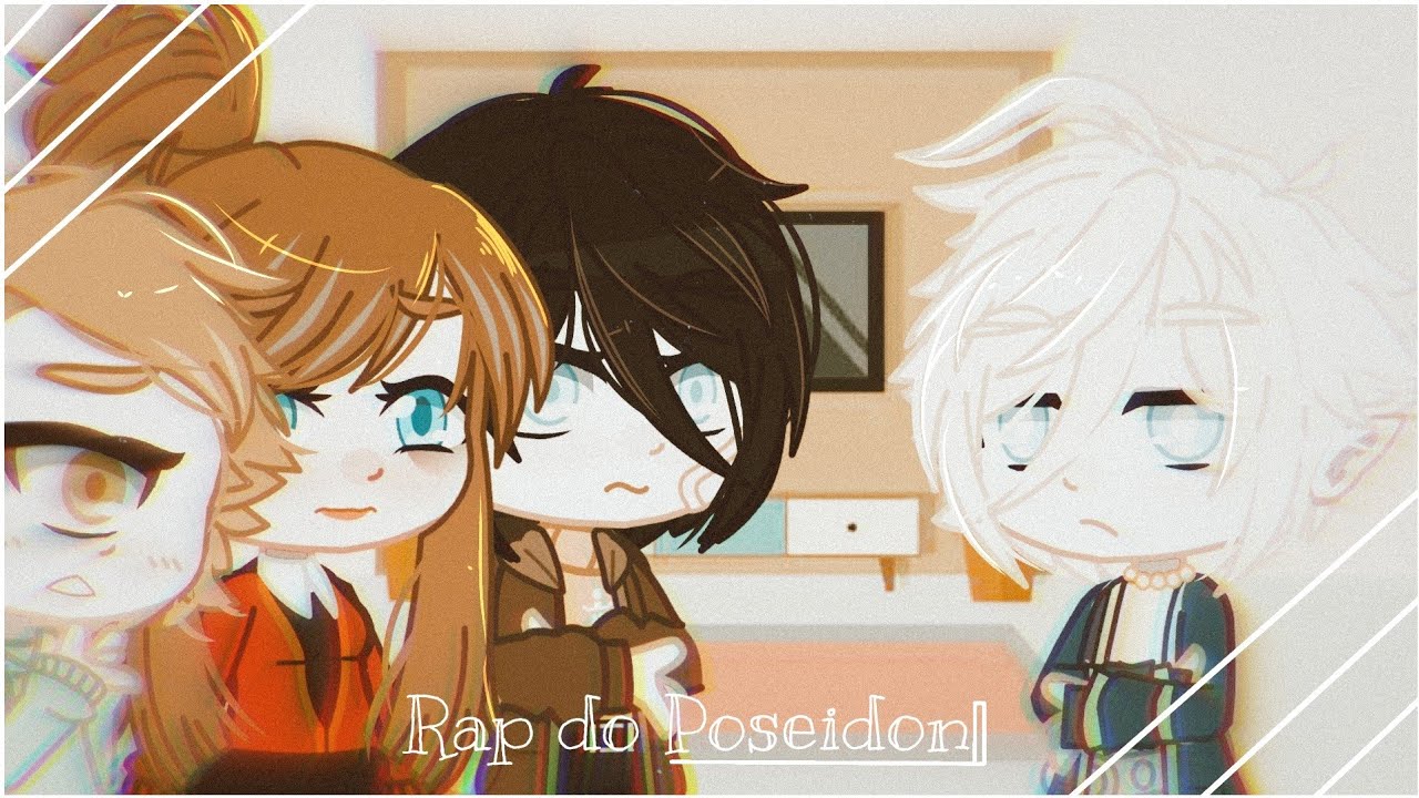Sally, Tyson e Percy Jackson reagindo ao Rap do Poseidon || Gacha Club ||