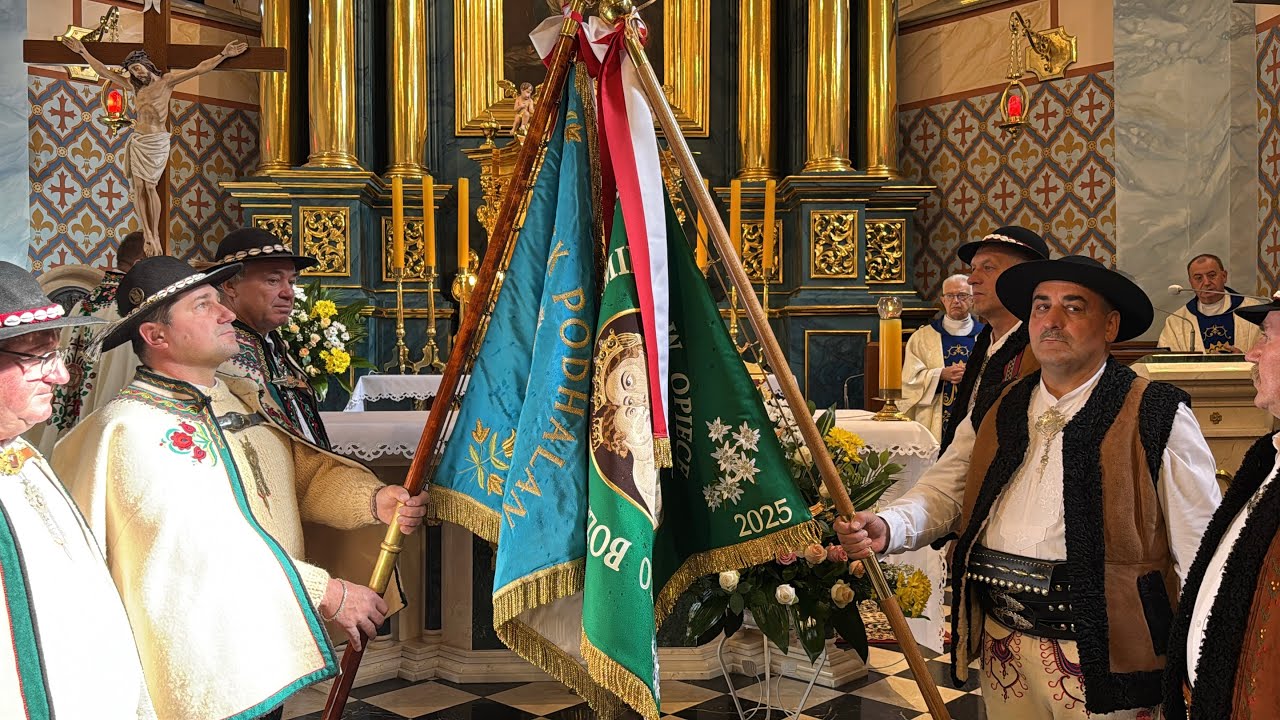 Uroczyste nadanie i poświęcenie sztandaru Związku Podhalan Oddział Górali Myślenickich - 4.10.2025