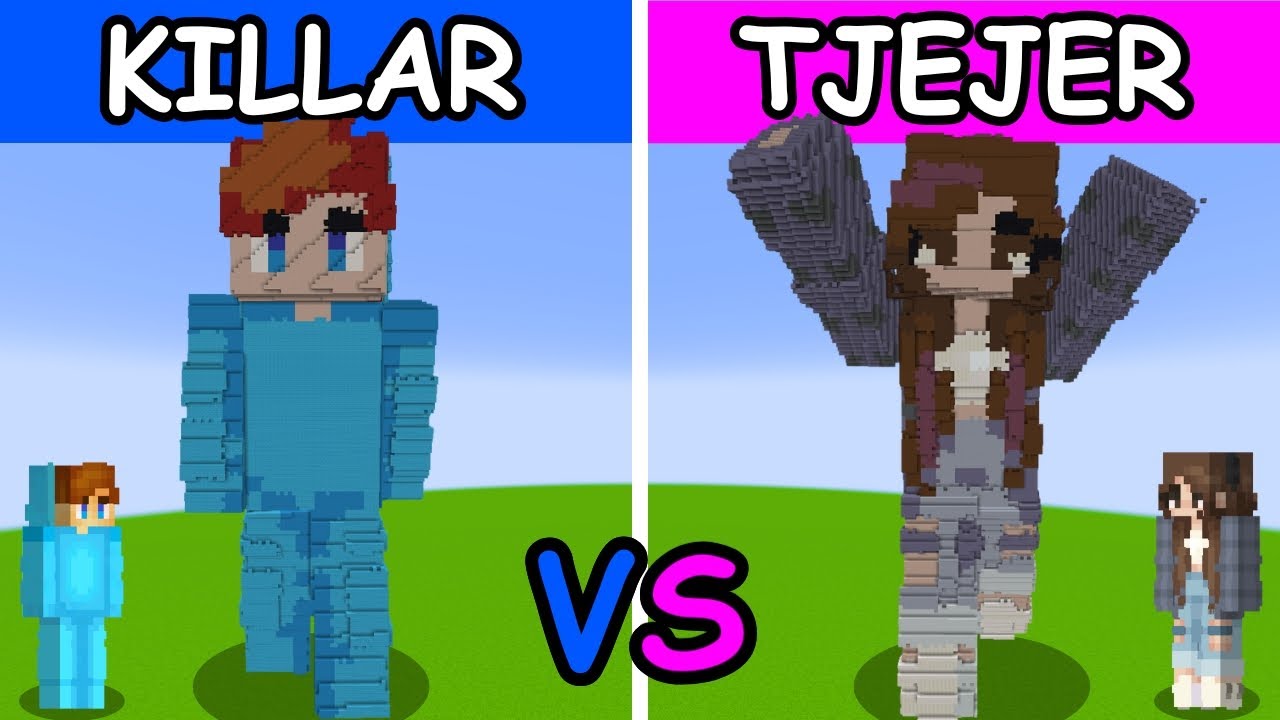 Killar VS Tjejer Staty Build Battle!