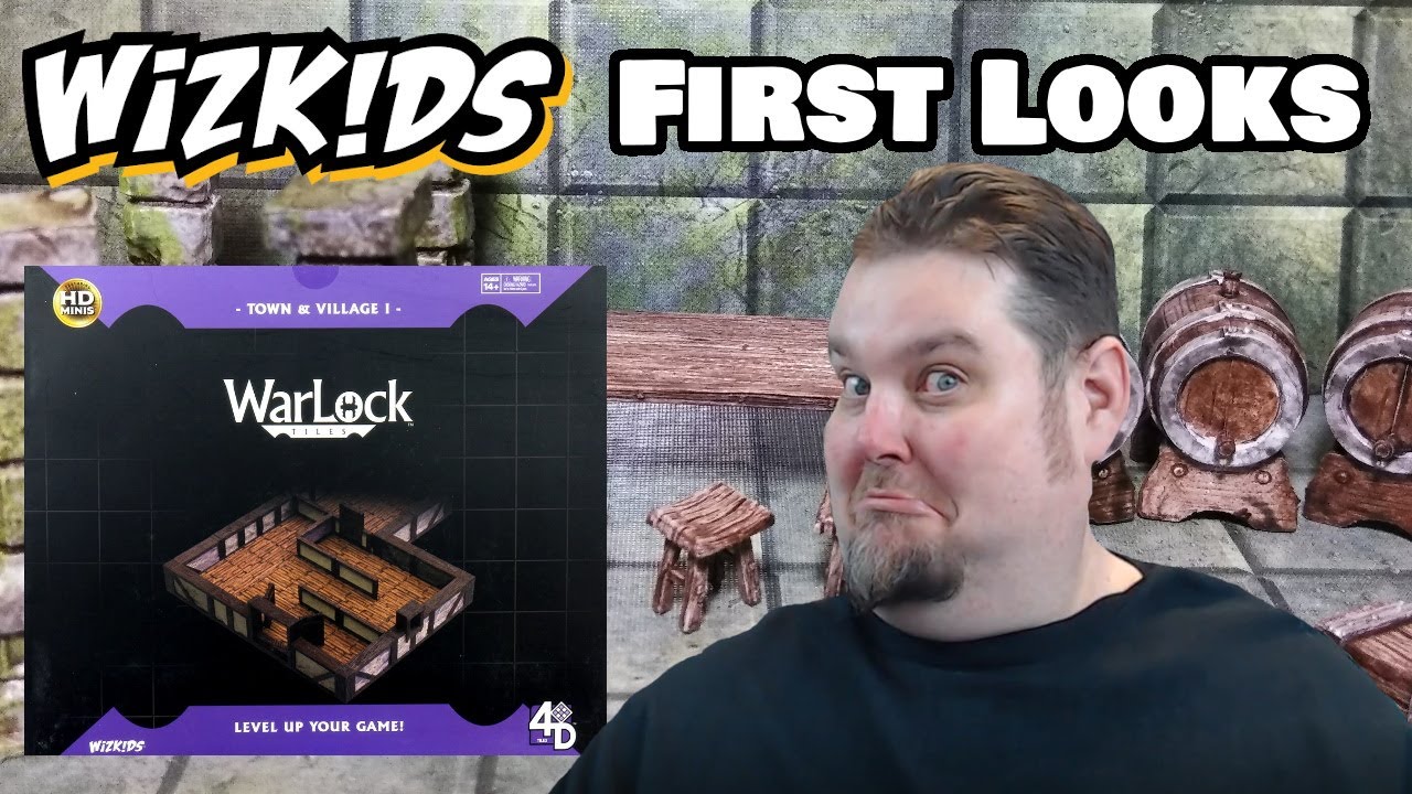 WizKids 4D Warlock Tiles First Looks --- Town & Village 1