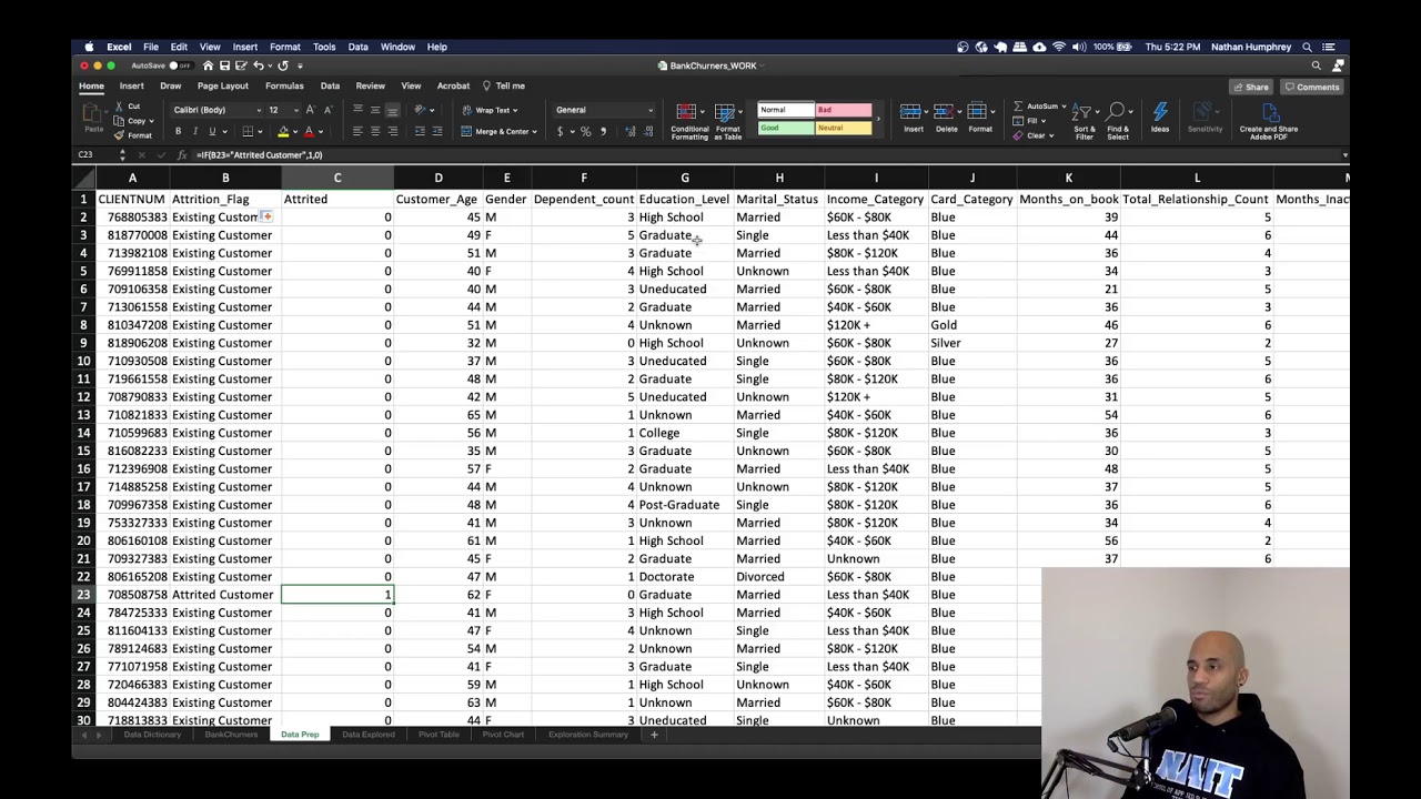 Data Preparation with Excel