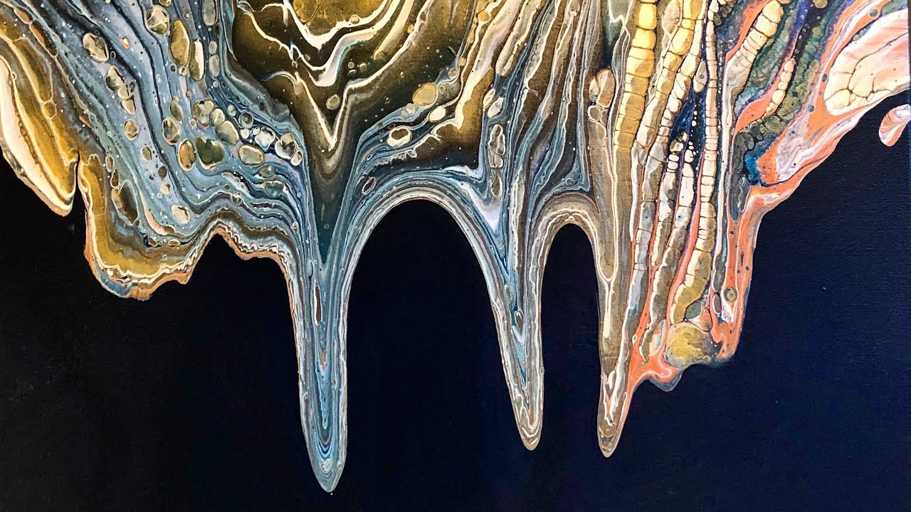 ✨Combo Pour!! ✨ring pour/dustpan pour acrylic pour! Fun with mixed techniques!