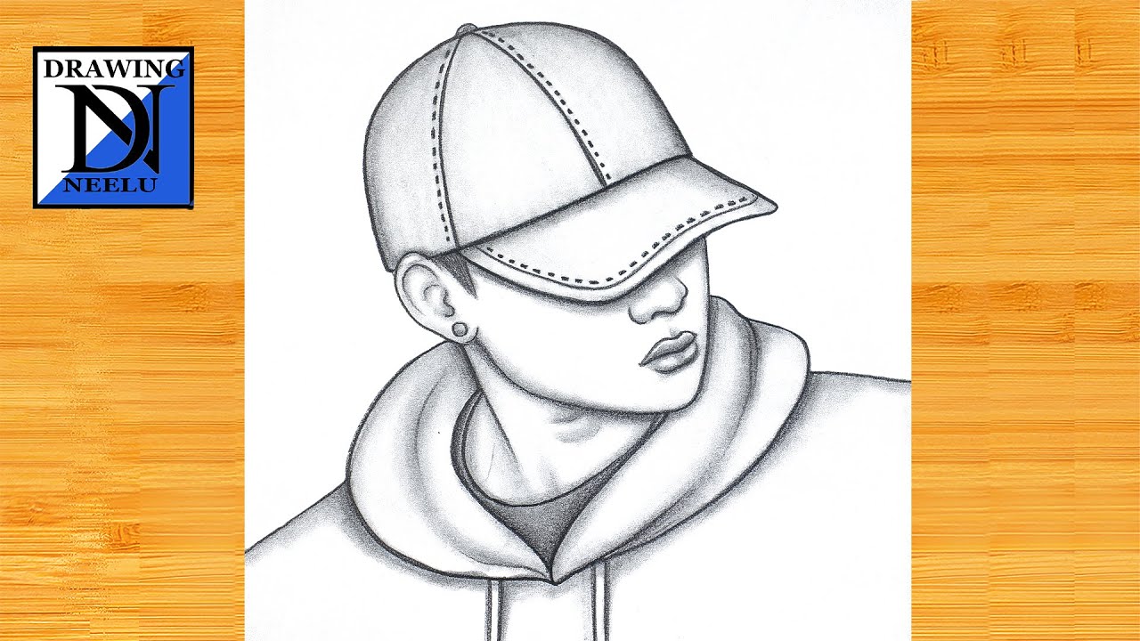 How to draw a Smart Boy wearing Cap || Pencil sketch for beginner || Boy drawing || Drawing