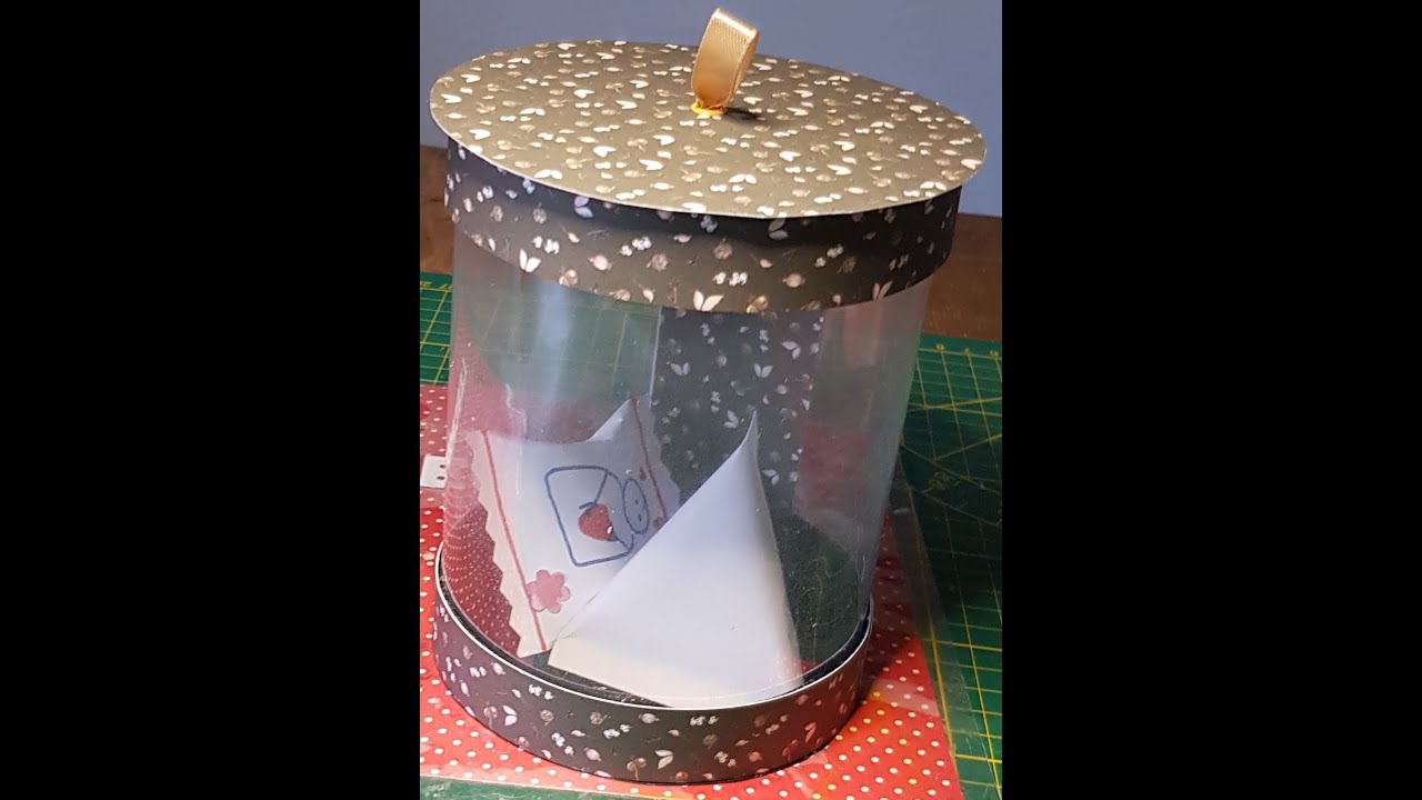 tuto boite cadeau ronde avec la plastifieuse