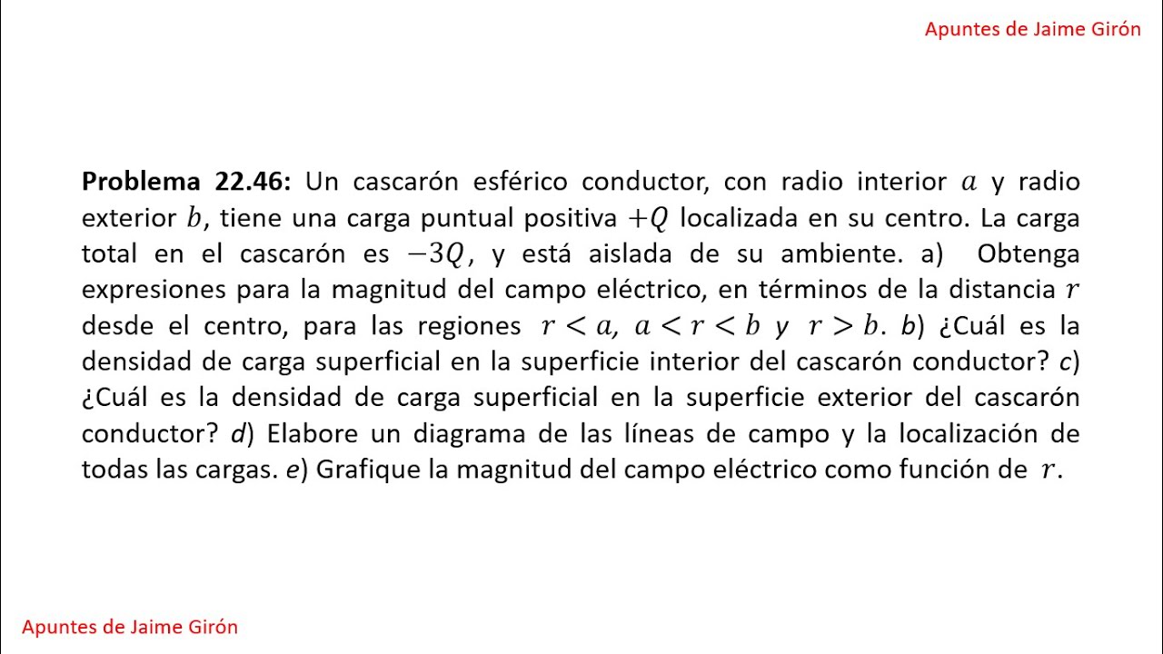 Problema 22.46 Sears y Zemansky Vol. 2 Ed. 13