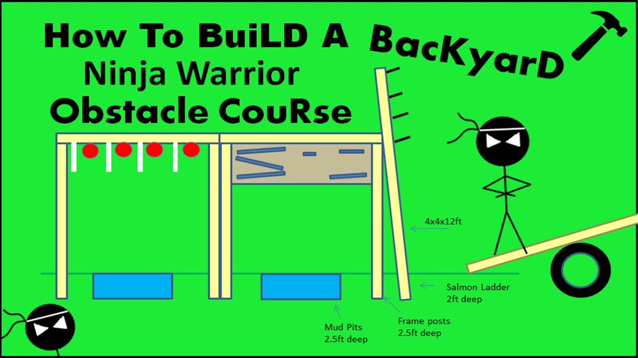 How to Build a  Ninja Warrior Obstacle Course! DIY
