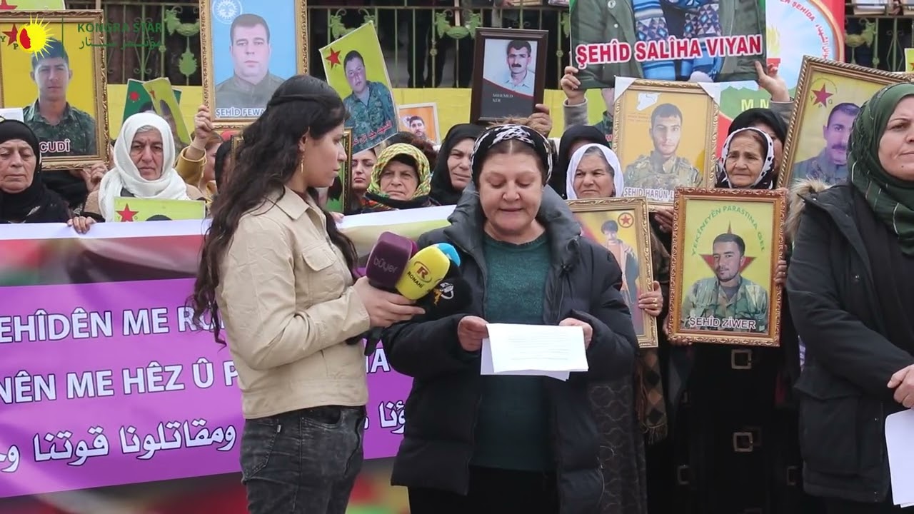 Kongra Star Û Mecilsa Jin A Malbatên Şehîdan:Em Demildest Cenazeyê Şehîdan Zarokên xwe Dixwazin