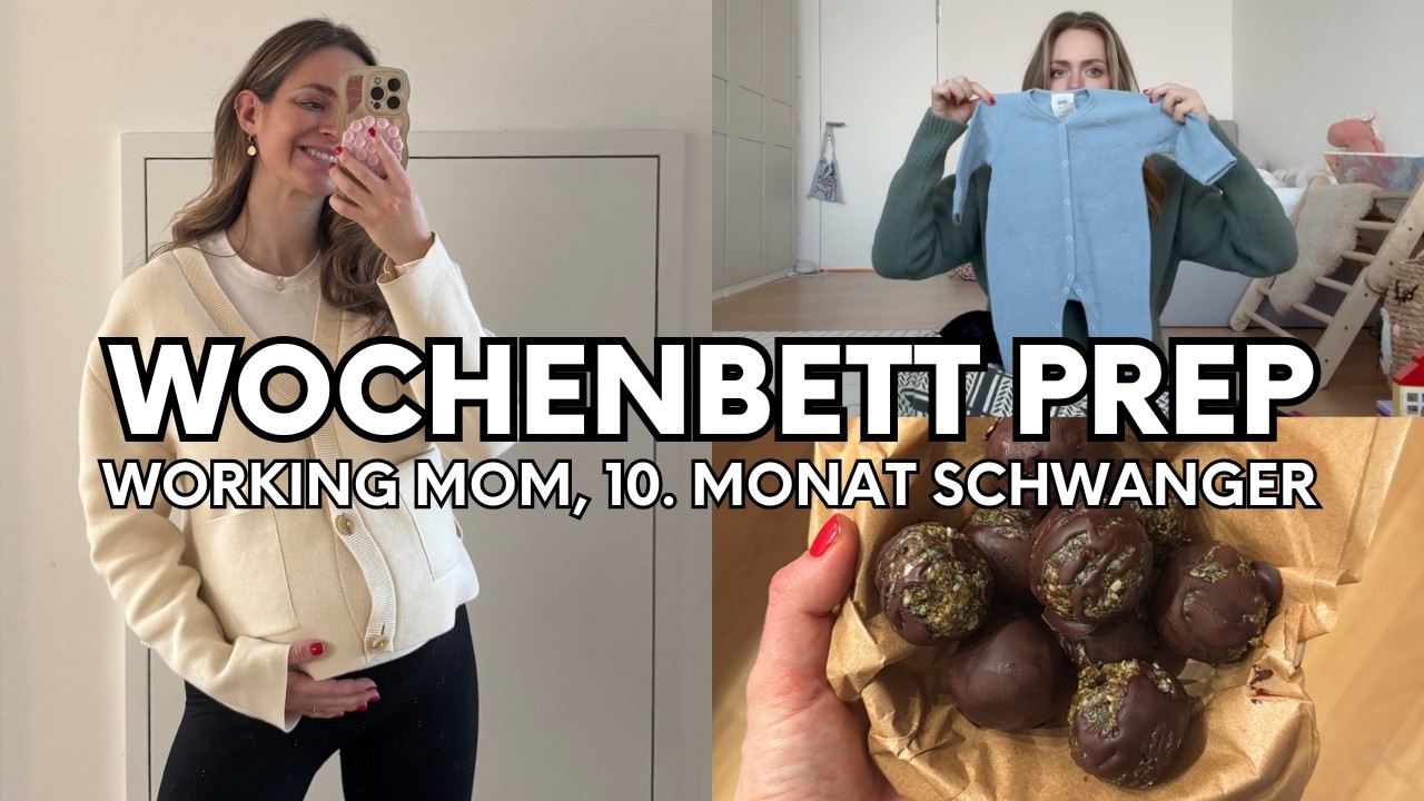 Kliniktasche packen & Meal Prep fürs Wochenbett - 10. Monat Schwanger Vlog
