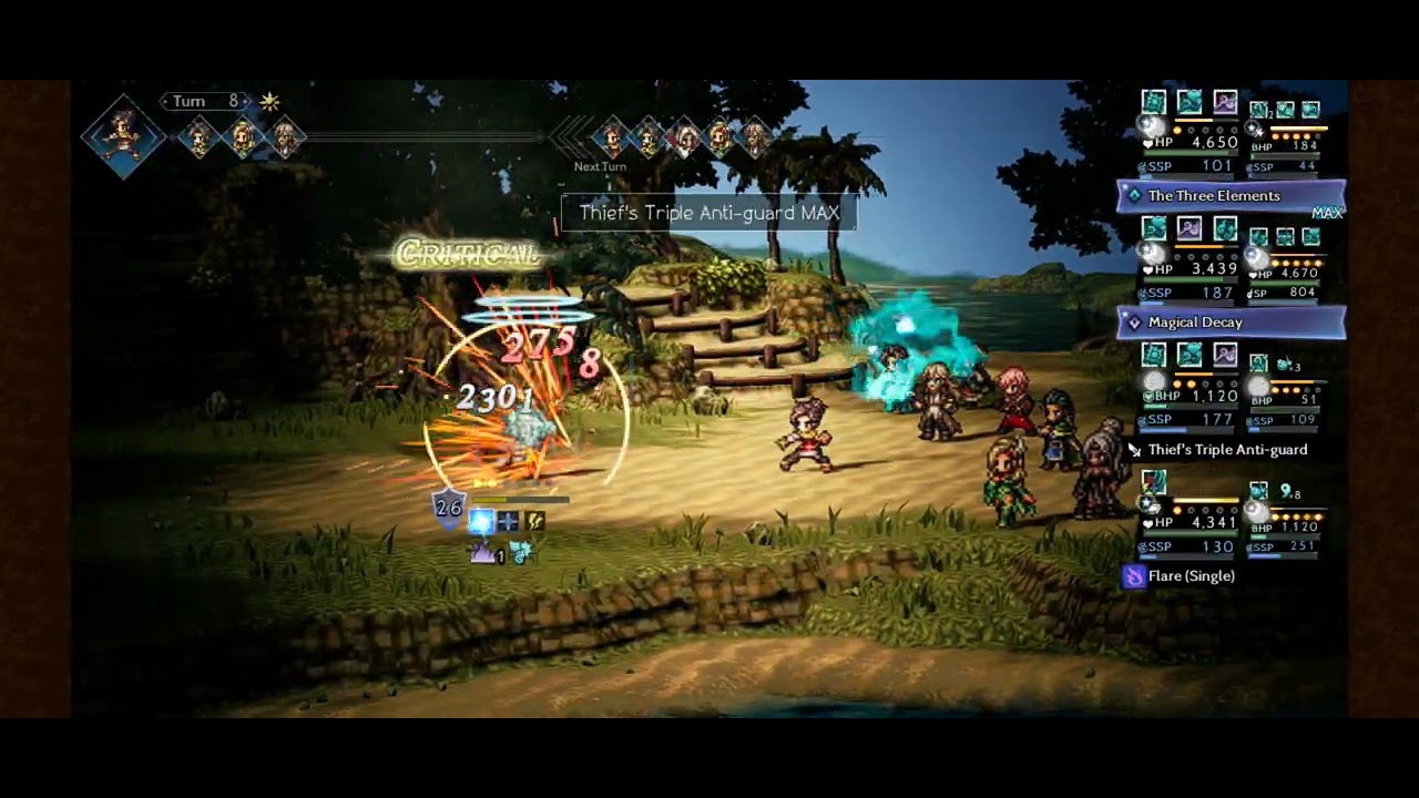 Octopath Traveler COTC EN / SEA Well-Trained Beastling fight